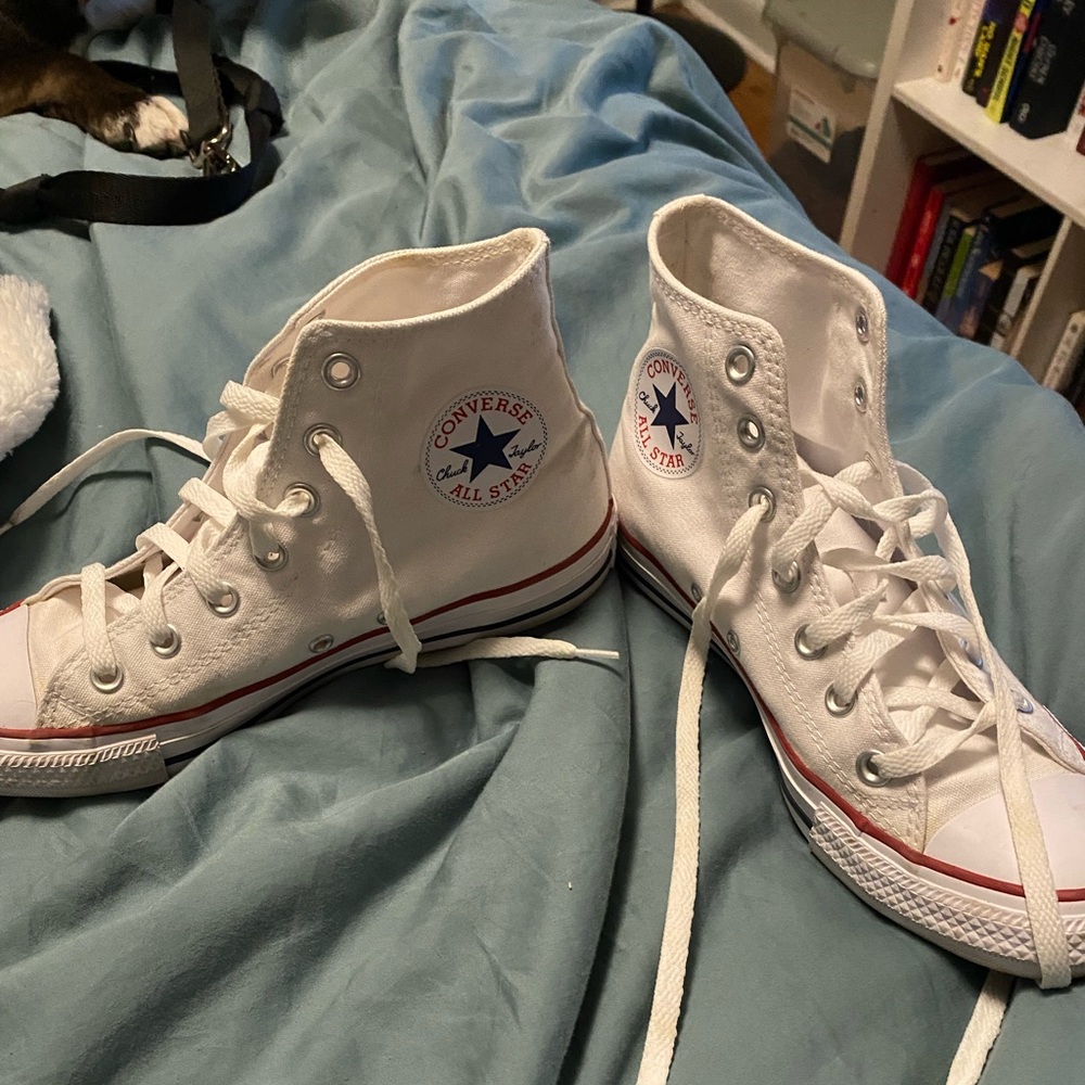 High top converse worn only once!